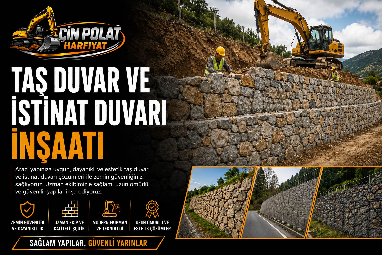 Taş Duvar ve İstinat Duvarı İnşaatı